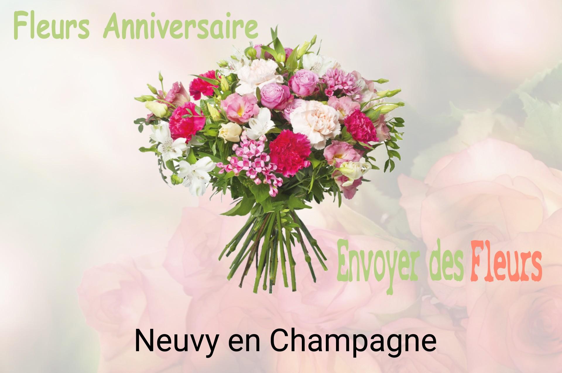 Bouquet de fleurs d’anniversaire livré à Neuvy-en-Champagne